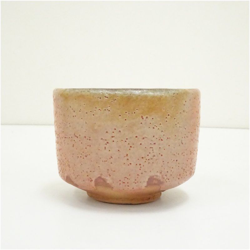 桃里窯 藤原恭助（敬介）造 備前志野茶碗（共箱） 茶道 抹茶 おしゃれ