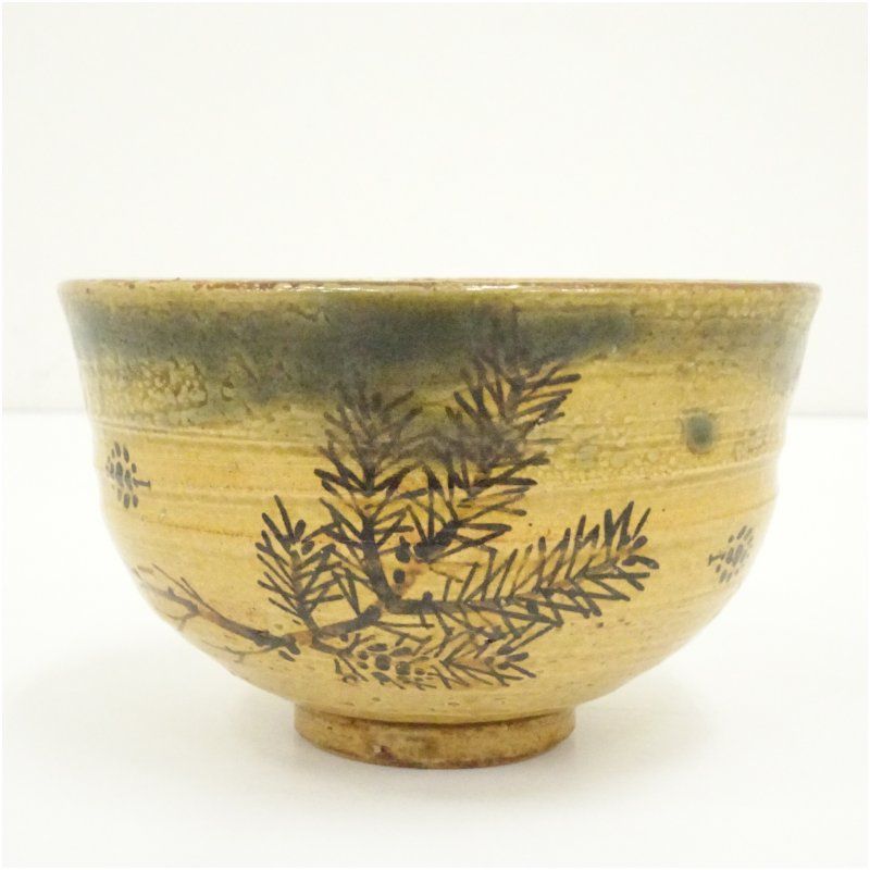 骨董品　茶碗　共箱 信楽秋草絵茶碗 福森阿也造 共箱 : 茶道具商 越中屋 - 通販 - Yahoo