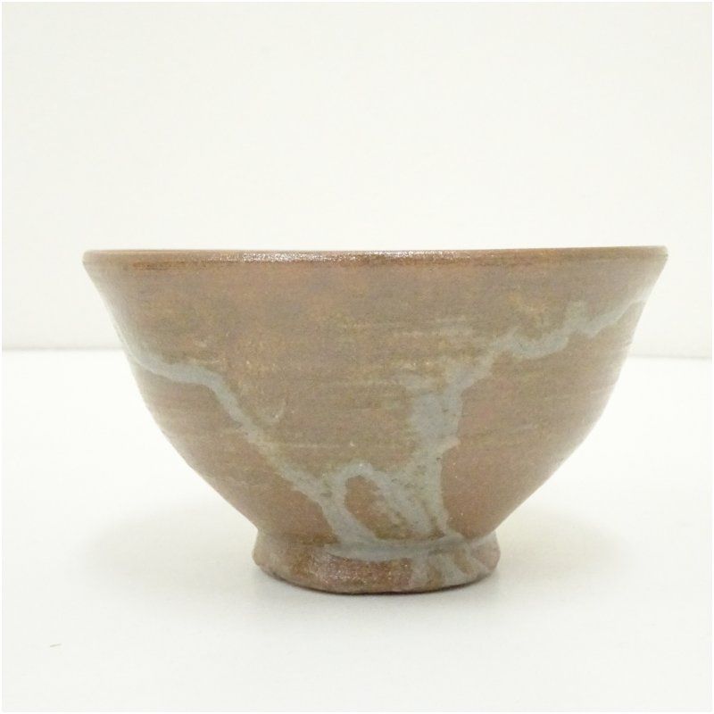 古曽部焼 寒川義崇造 刷毛目茶碗4客（共箱） 茶道 抹茶 おしゃれ 抹茶