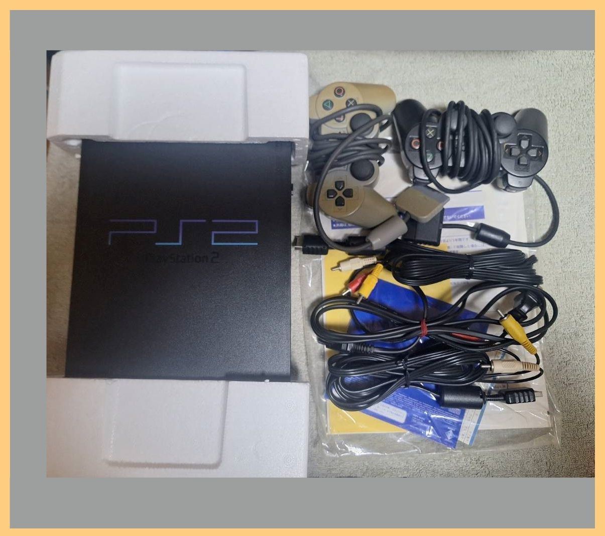 すぐ遊べる PS 2 SCPH 10000 フルセット 本体使用感あり コントローラ メモカ 電源AV 付属は画像の物が全て ソフト5本完品