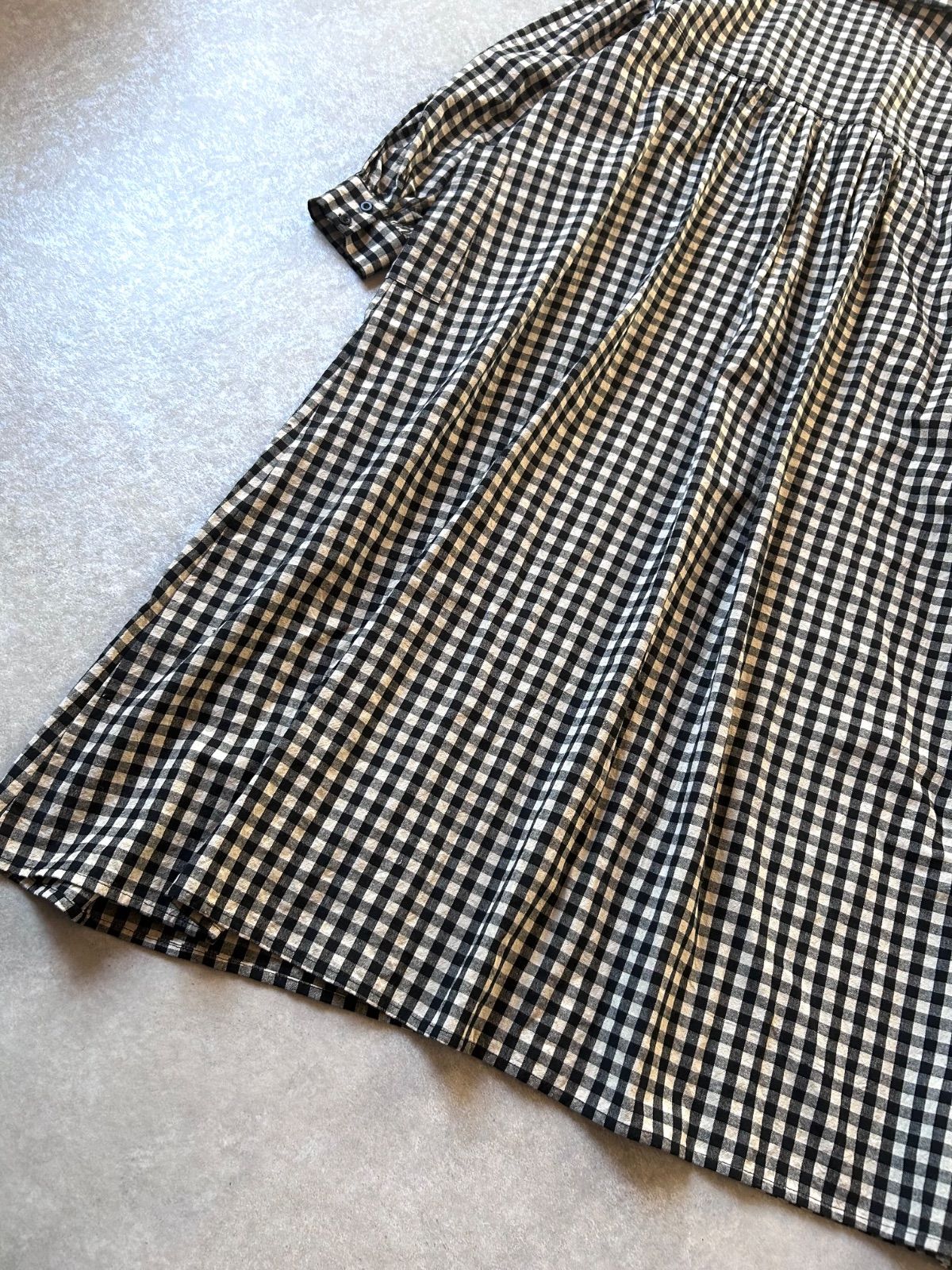 オオカミとフクロウ チェック柄ロングワンピース オオカミとフクロウ チェックワンピース ダンディオオカミとフクロウ