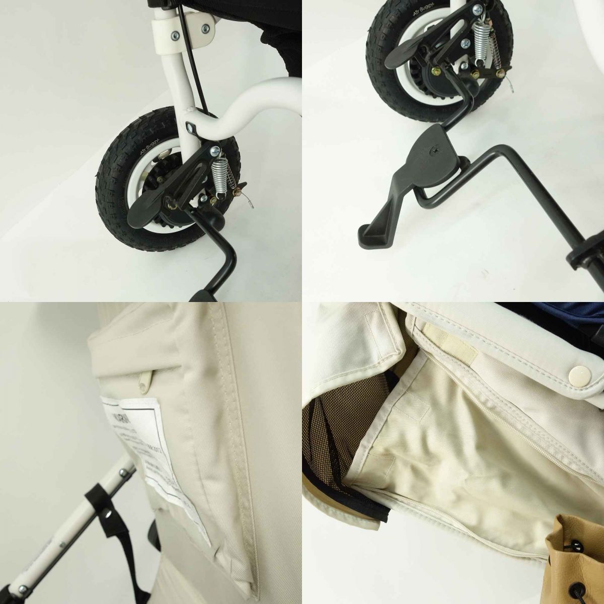  AirBuggy エアバギー ココプレミア フロムバース 3輪ベビーカー 新生児～ 現状品 カラビナ付き ベビーカー バギー 外出 移動用品