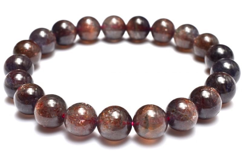 K*様 【17cm 12mm】アイオライトサンストーン ブレスレット 天然石 高