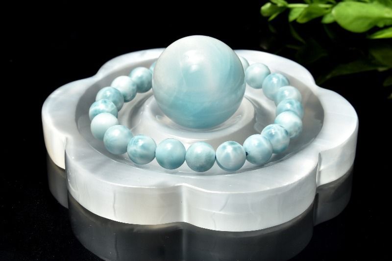 浄化力抜群！ セレナイト(透石膏) 100x14-15mm 花形 置物 1個売り