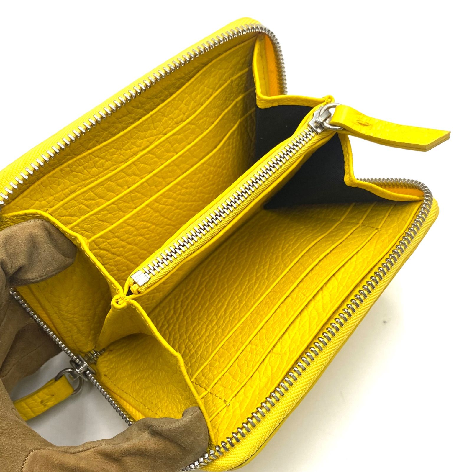 美品 Maison Margiela メゾンマルジェラ 財布 ウォレット イエロー