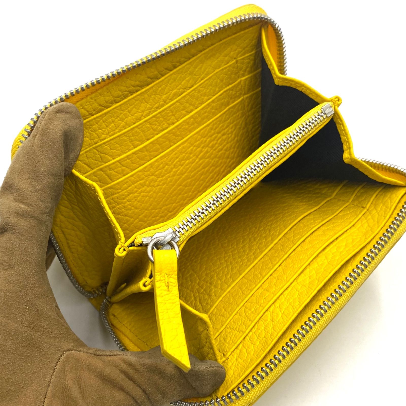 【新品】メゾンマルジェラ　財布　イエロー 美品 Maison Margiela メゾンマルジェラ 財布 ウォレット イエロー