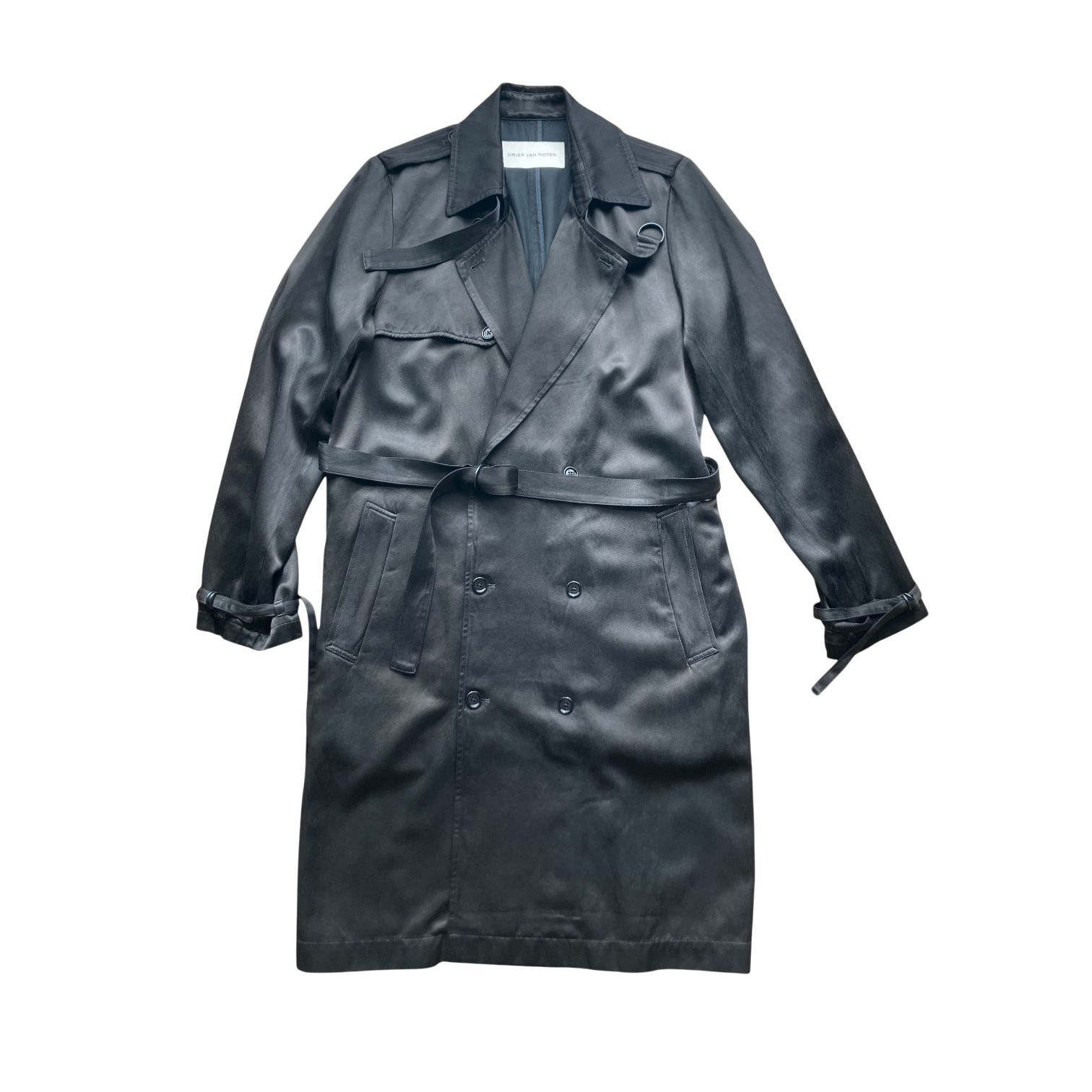 DRIES VAN NOTEN トレンチコート ブラック20ss Archive DRIES VAN