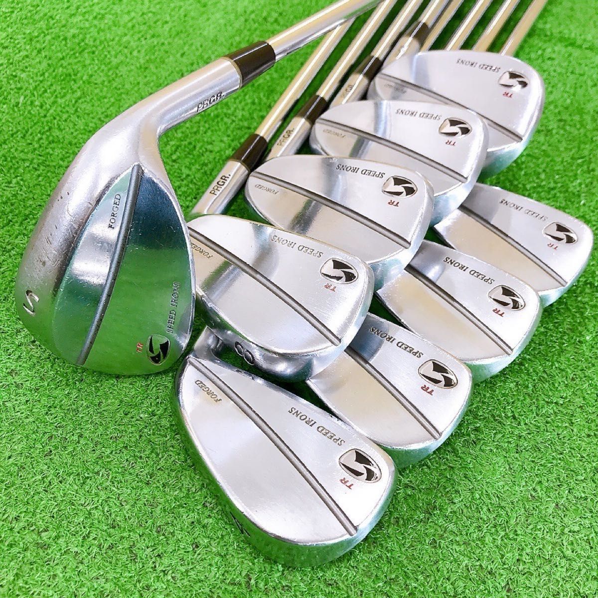 ツ89☆名器プロギア 900TR 9本アイアンセット M-43 S 純正PRGR 王道