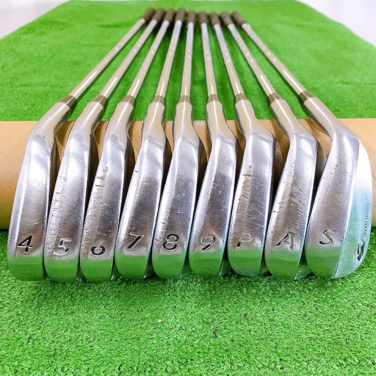 ツ89☆名器プロギア 900TR 9本アイアンセット M-43 S 純正PRGR 王道