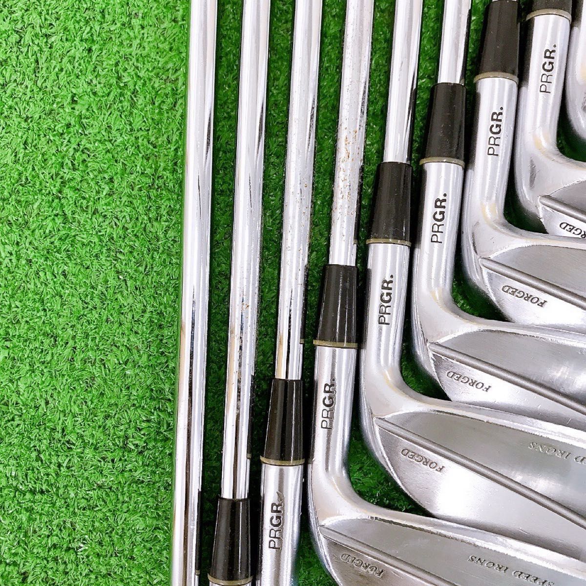 ツ89☆名器プロギア 900TR 9本アイアンセット M-43 S 純正PRGR 王道