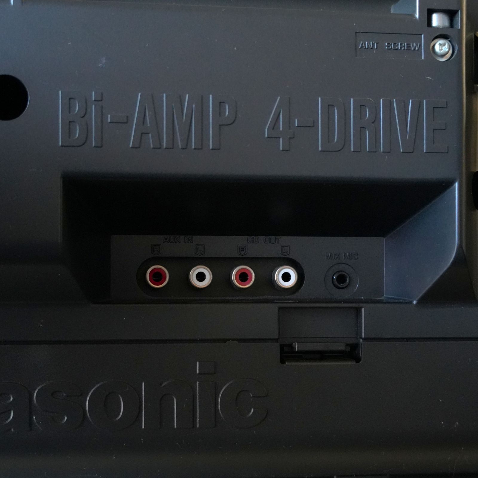IM] 動作品 パナソニック CDラジカセ RX-DT9 ダブルカセット リモコン