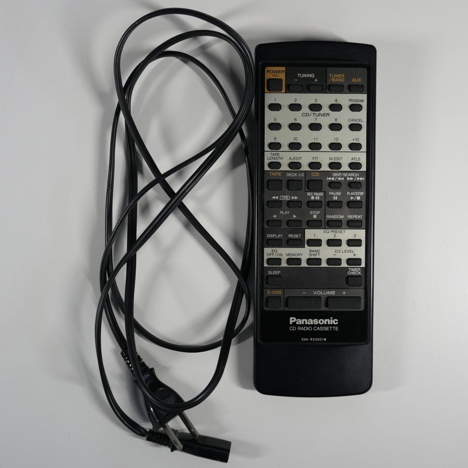 IM] 動作品 パナソニック CDラジカセ RX-DT9 ダブルカセット リモコン