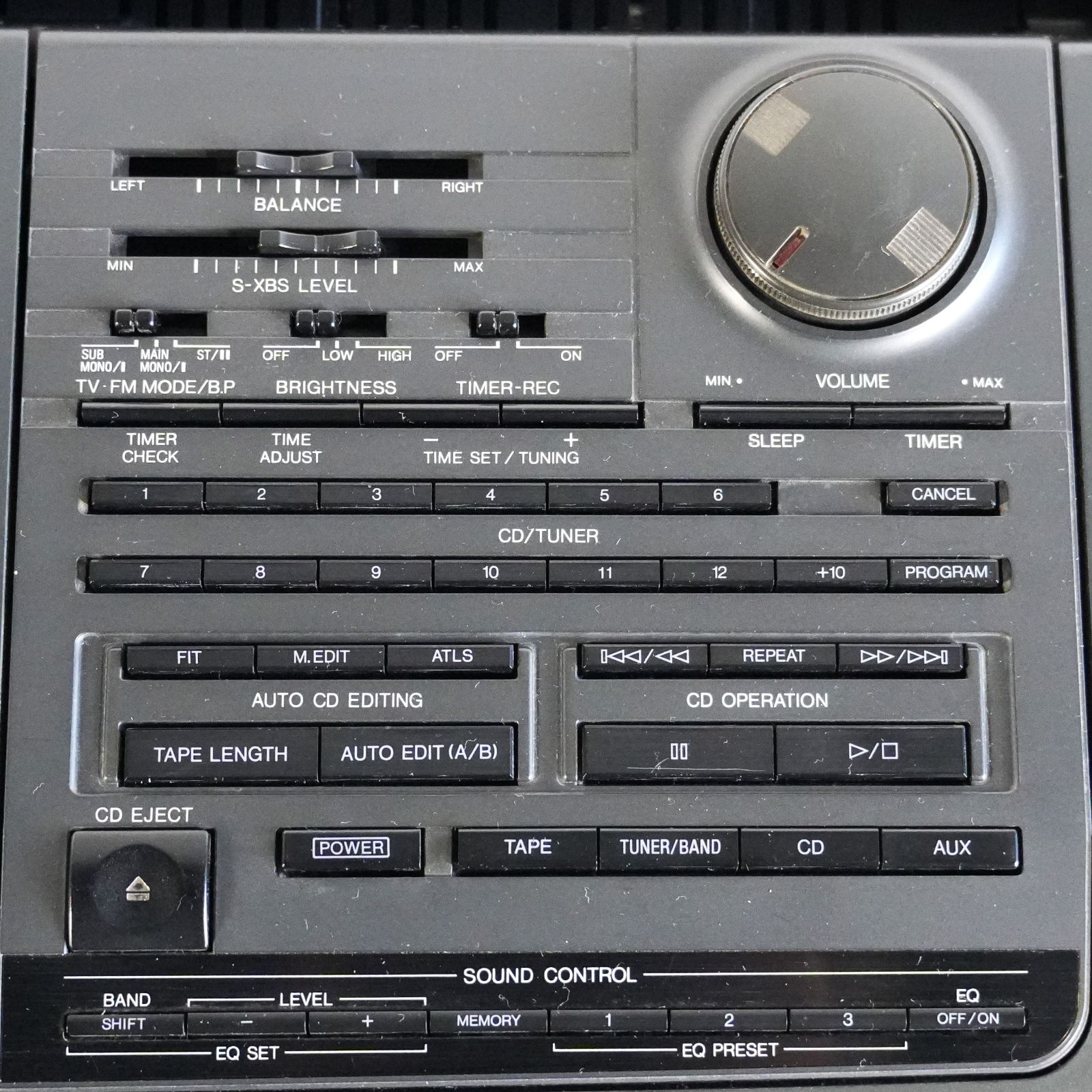 IM] 動作品 パナソニック CDラジカセ RX-DT9 ダブルカセット リモコン