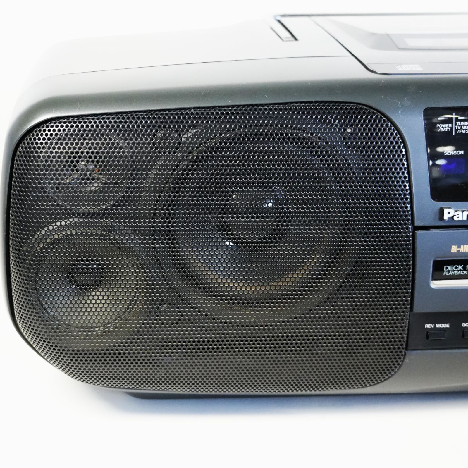 IM] 動作品 パナソニック CDラジカセ RX-DT9 ダブルカセット リモコン