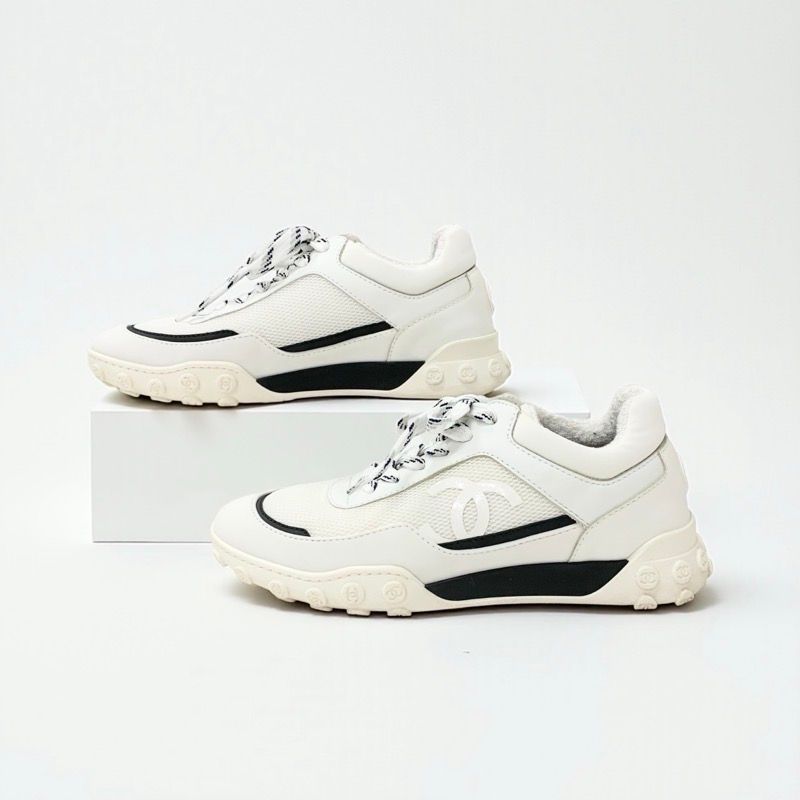 シャネル CHANEL スニーカー 靴 シューズ メッシュ ファブリック