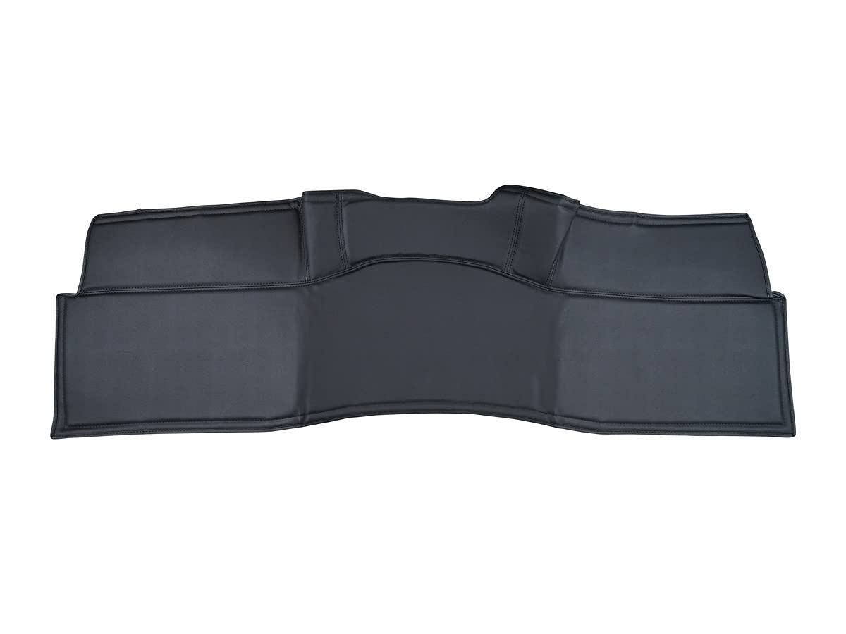 前後セット ブラックレザー無地