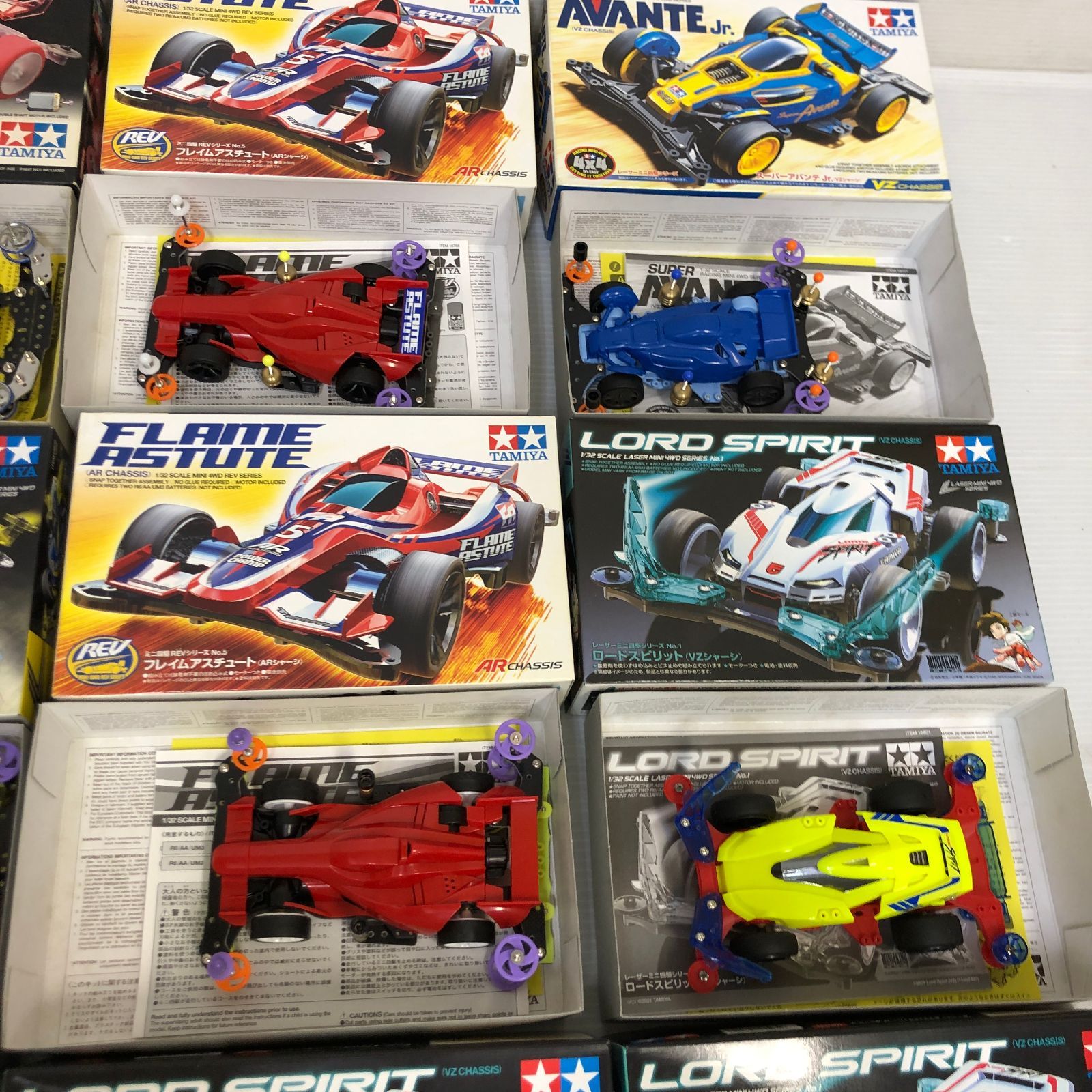 △①【ジャンク品】TAMIYA ミニ四駆 まとめ 大量 ※欠品・破損・動作等