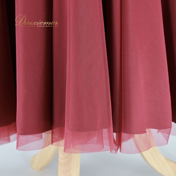 社交ダンス 衣装 スカート レッド系 チャコットロイヤルダンス Chacott