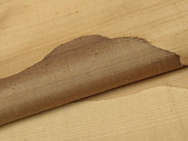 平和屋本店●極上　伝統工芸士　曽根武勇　訪問着　紬地　霞文　香染色地　逸品　CYAA4224s6 平和屋本店○極上 伝統工芸士 曽根武勇 訪問着 紬地 霞文 香染色地