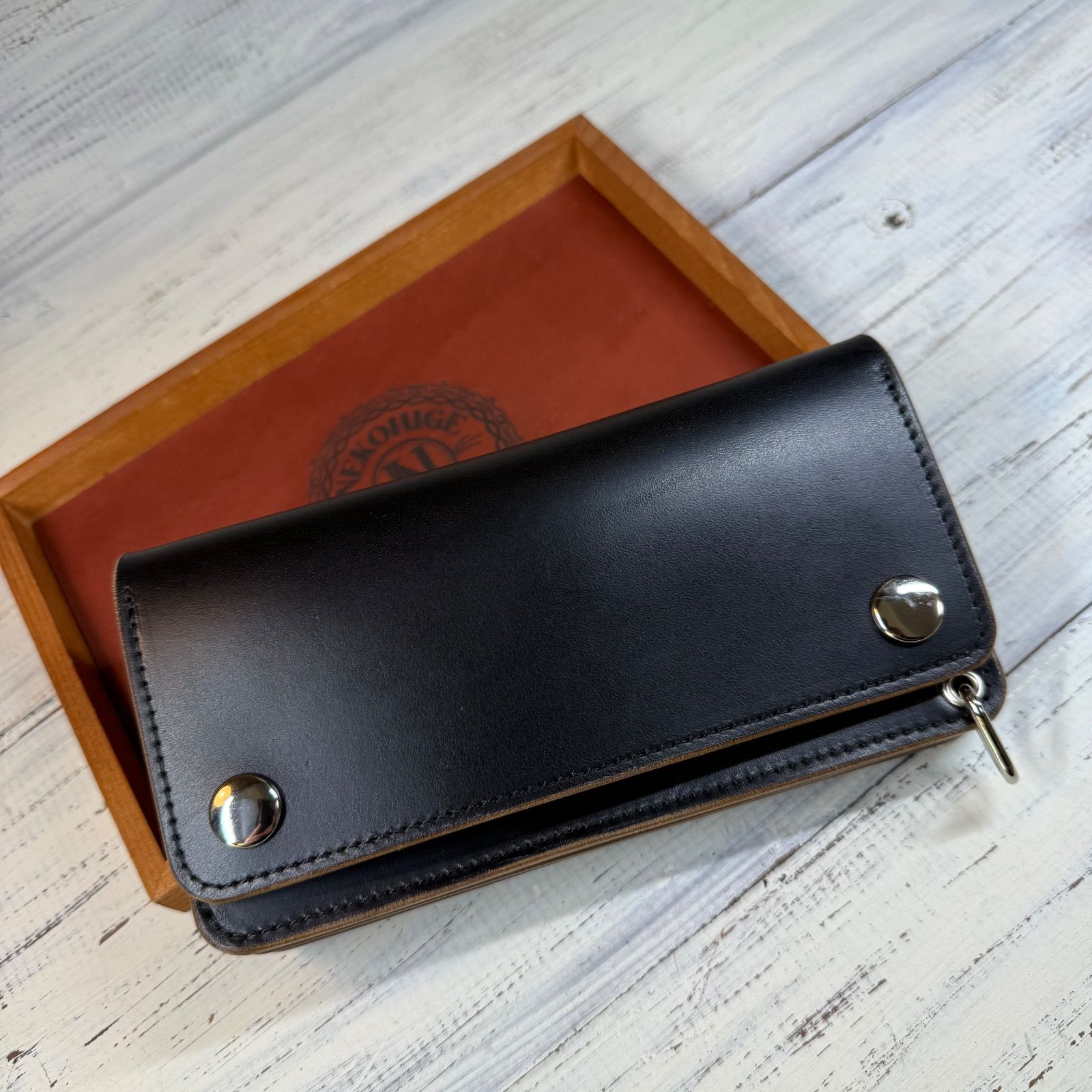 トラッカーウォレット ロング 3層】ホースバット シルバー TALON