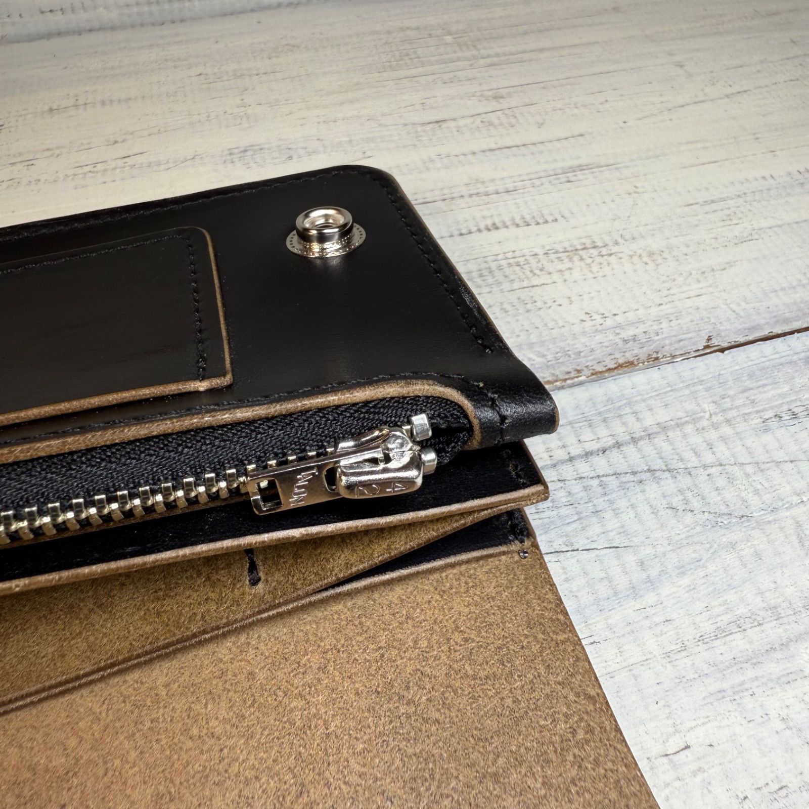 トラッカーウォレット ロング 3層】ホースバット シルバー TALON