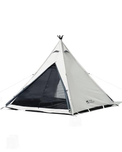 MOBI GARDEN テント ピラミッドテント 2 4人 220 x 185 CM 150 Dオックスフォード生地 耐水圧3000 mm 簡単設営 キャンプ用品 アウトドア 防風 遮光 UVカット 収納コンパクト m