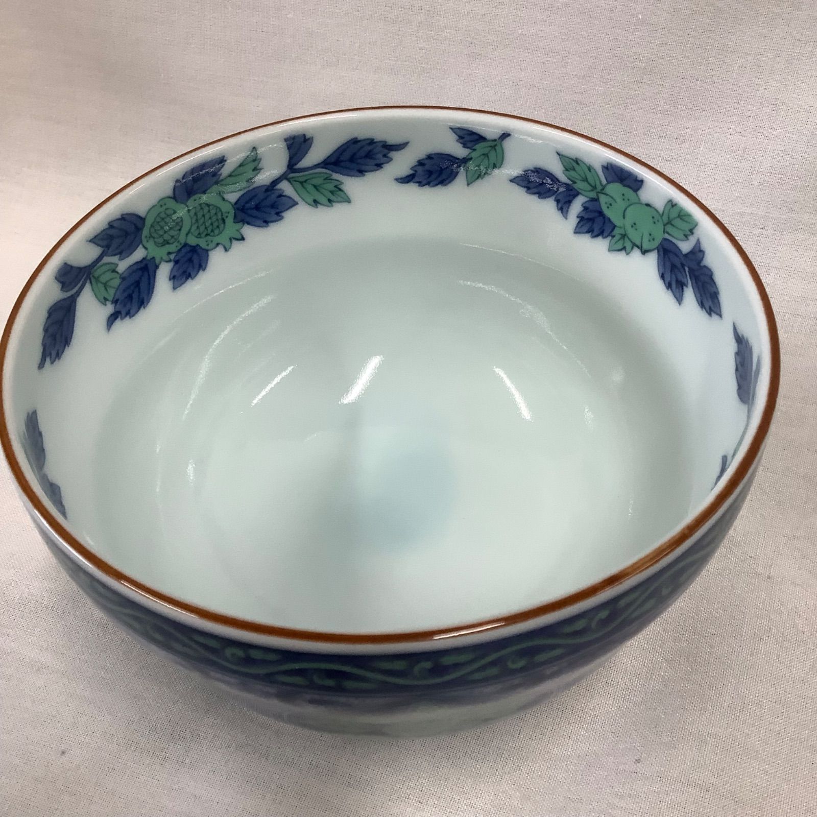 前畑陶器 青華緑彩 丼揃 4個セット 庫山窯 R793 - メルカリ