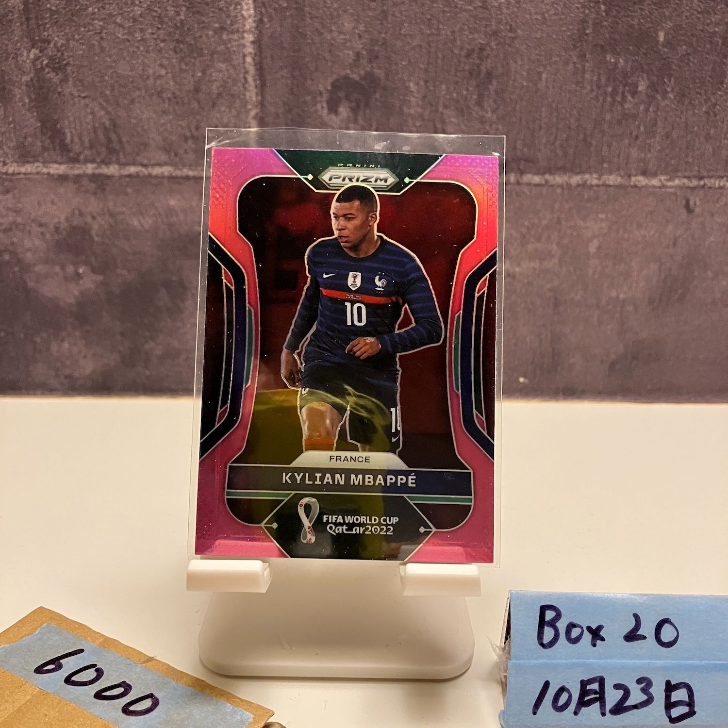 直筆サイン入り写真 キリアン・エムバペ フランス/フレーム別/SA鑑定済