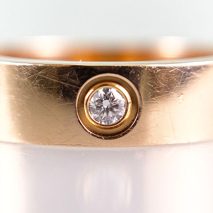 カルティエ Cartier ミニラブ K18PG ダイヤモンド 8号(48) リング sss