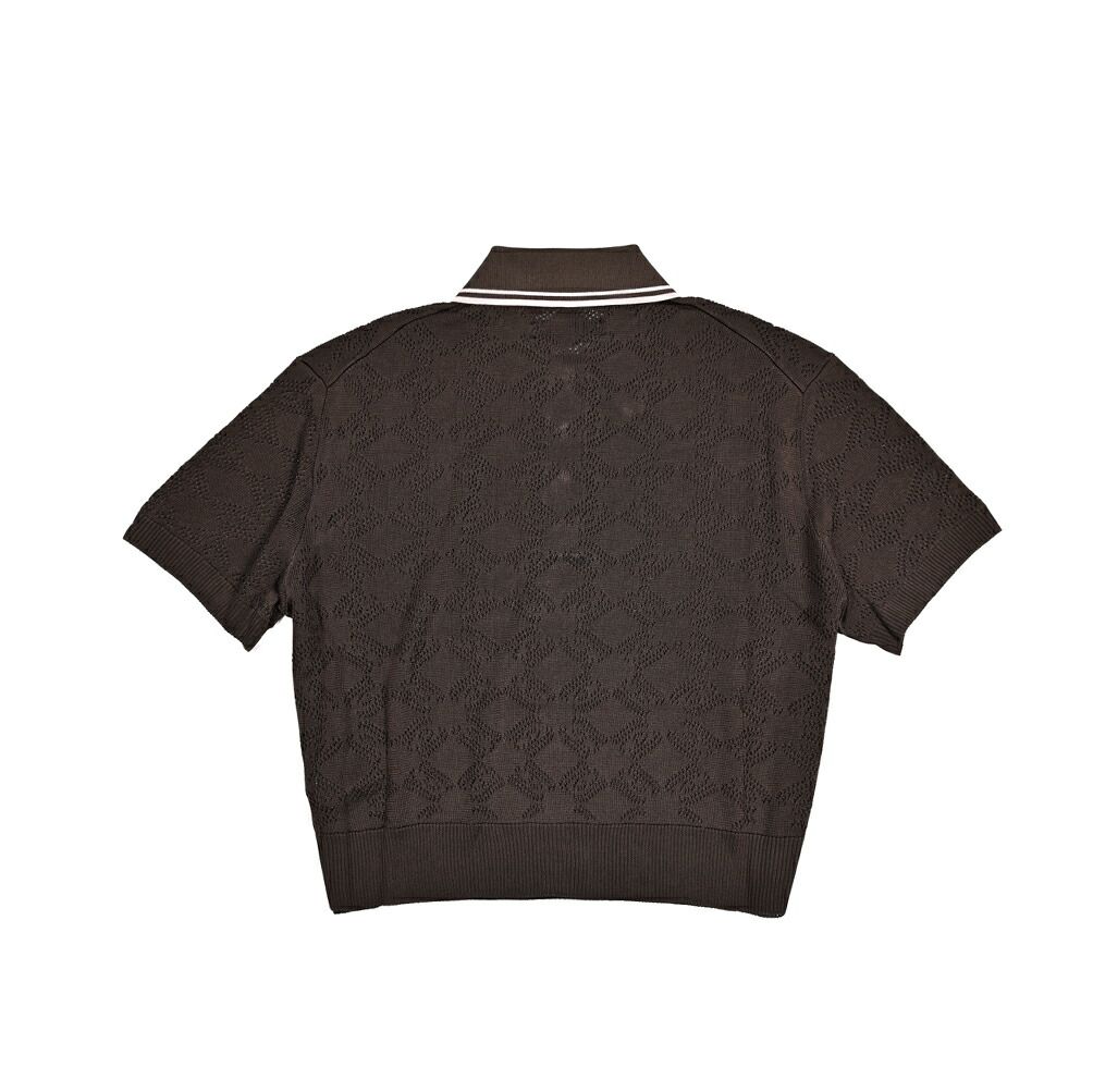 AMIRI アミリ / クロップド ニットポロシャツ 半袖 春夏 レディース