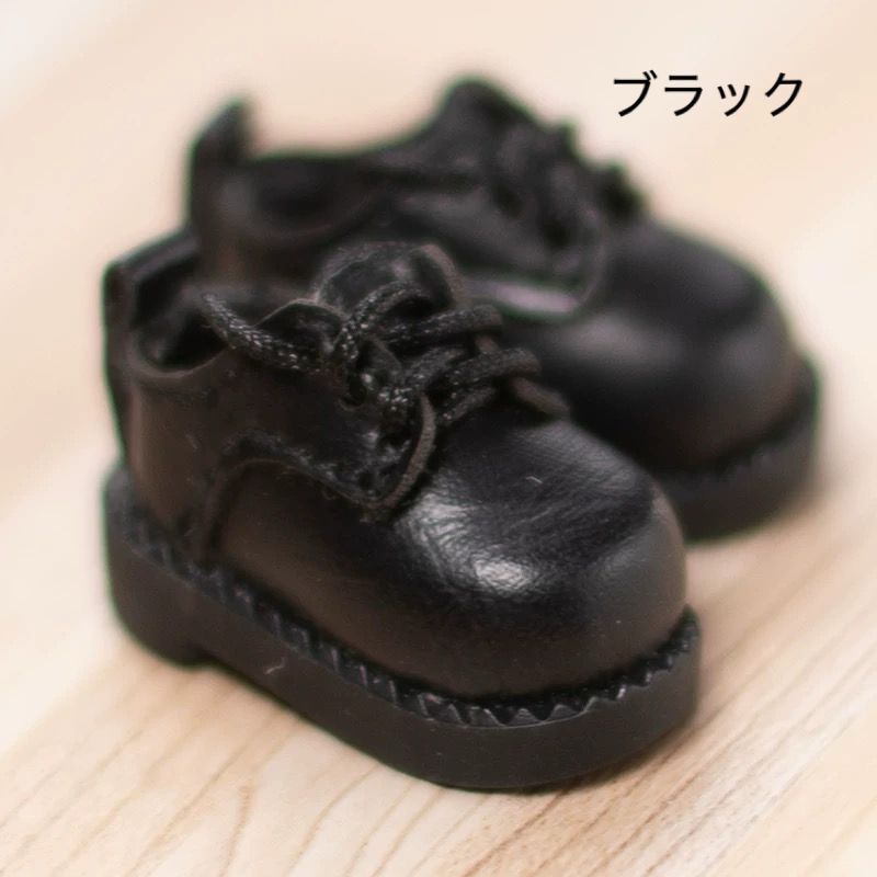 4色からお選び オビツ11 ドール靴 ob11 革風レースアップシューズ 撮影