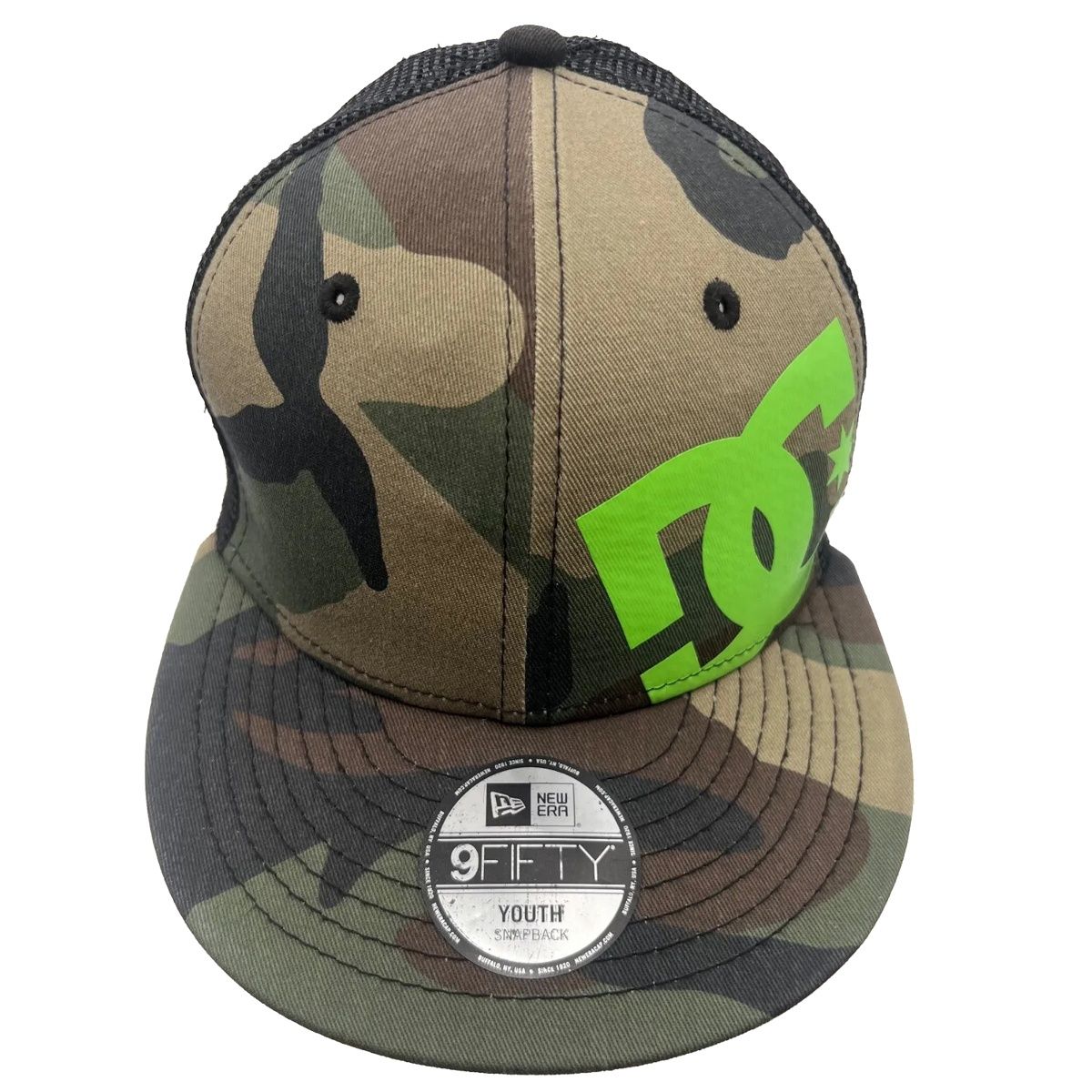 NEW ERA ニューエラ ×DC 迷彩 キャップ メシュキャップ ブラック