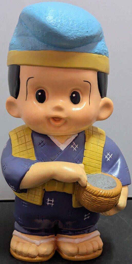 信用金庫 信ちゃんカウンターサイズ 花さかじいさん 紫服 茶ベスト 260 mm