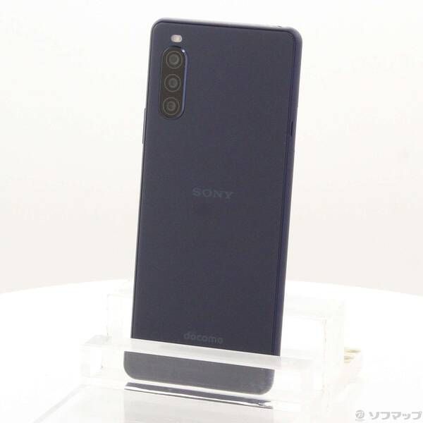 中古品〕 Xperia 10 II 64GB ブルー SO-41A docomoロック解除SIMフリー