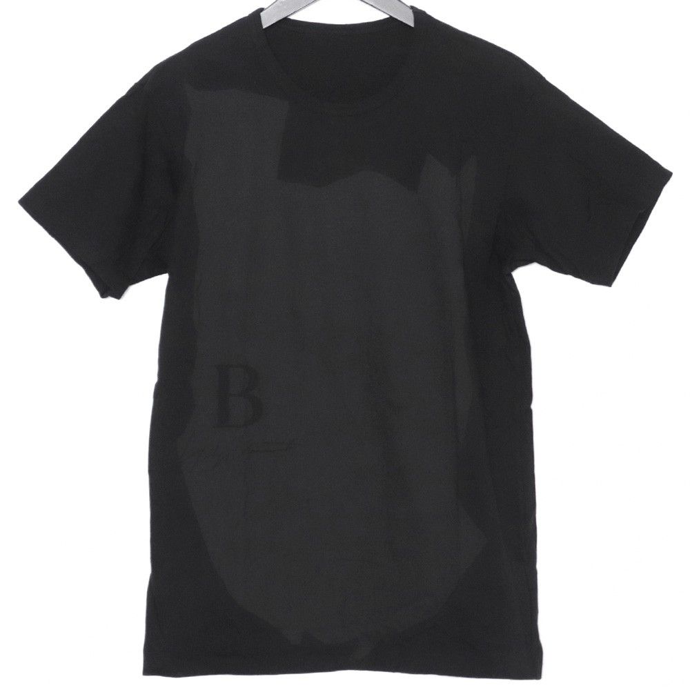 ブラック 半袖 Tシャツ B yohji yamamootto B YOHJI YAMAMOTO BLACK & BLACK Print T-shirt サイズ2 ブラック ND