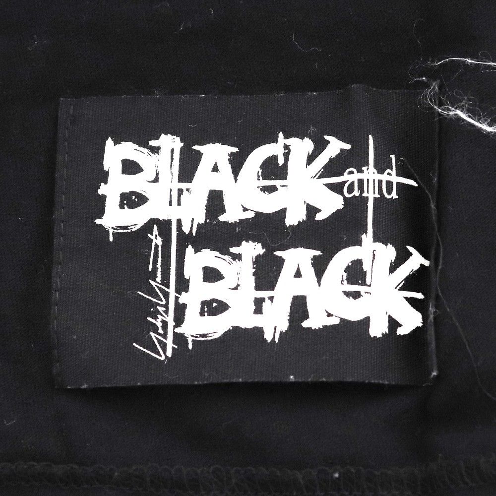 B YOHJI YAMAMOTO BLACK & BLACK Print T-shirt サイズ2 ブラック ND