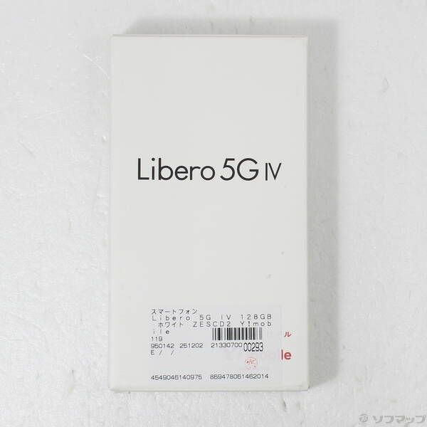 中古品〕 Libero 5G IV 128GB ホワイト ZESCD2 Y!mobile SIMフリー