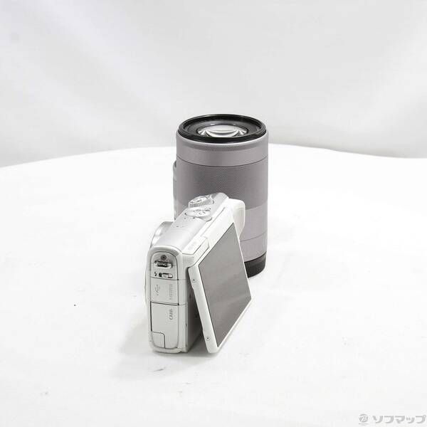 中古品〕 EOS M100 ホワイト ダブルズームキット【344】 - メルカリ