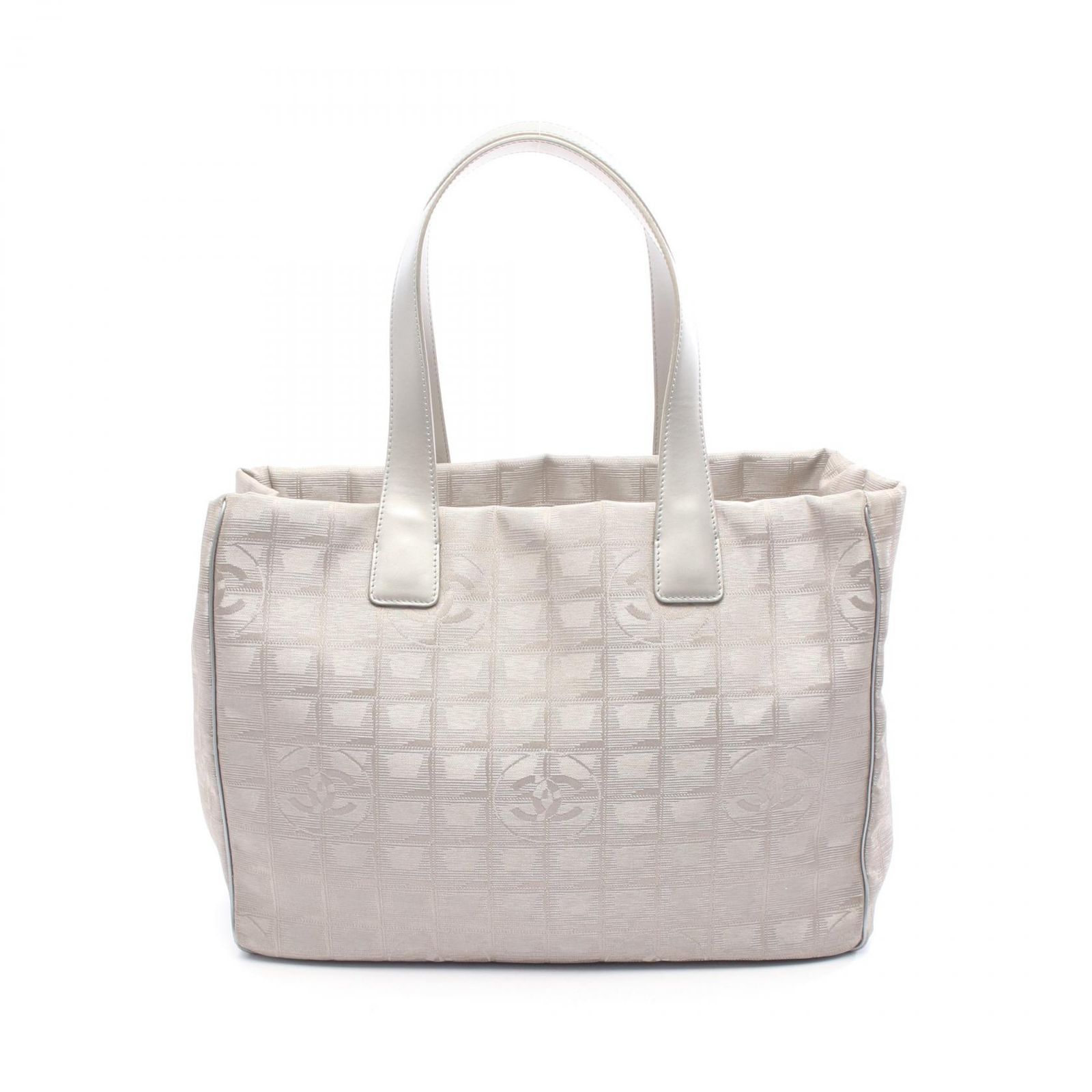 シャネル CHANEL トートバッグ ニュートラベルラインMM シルバー