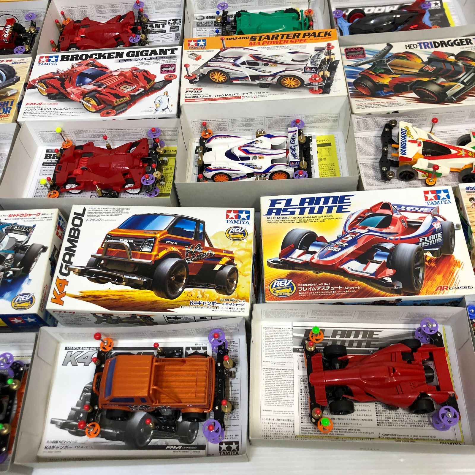 △②【ジャンク品】TAMIYA ミニ四駆 まとめ 大量 ※欠品・破損・動作等