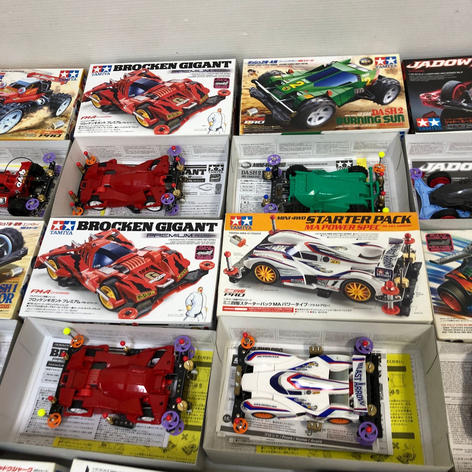 △②【ジャンク品】TAMIYA ミニ四駆 まとめ 大量 ※欠品・破損・動作等