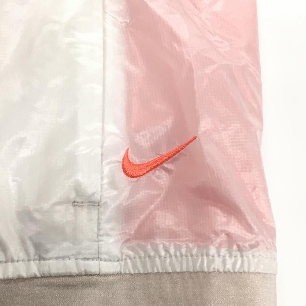 タグ付き☆Nike レディース ゴルフジャケット Lサイズ ピンク NIKE（ナイキ） 3WAYブルゾン ピンク 袖着脱可 フード収納可