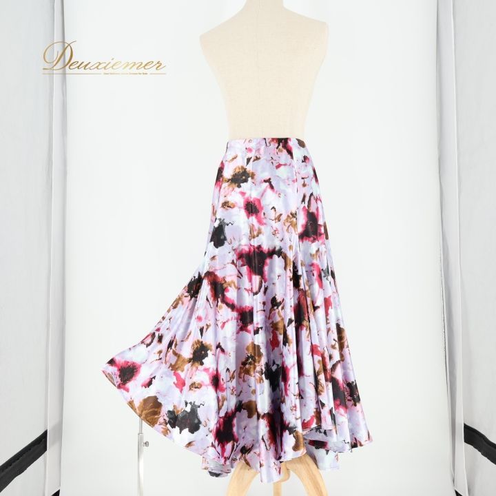 社交ダンス 衣装 スカート パープル系 チャコットロイヤルダンス