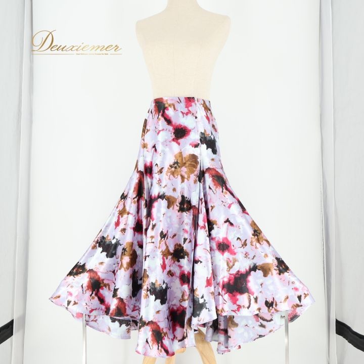 社交ダンス 衣装 スカート パープル系 チャコットロイヤルダンス