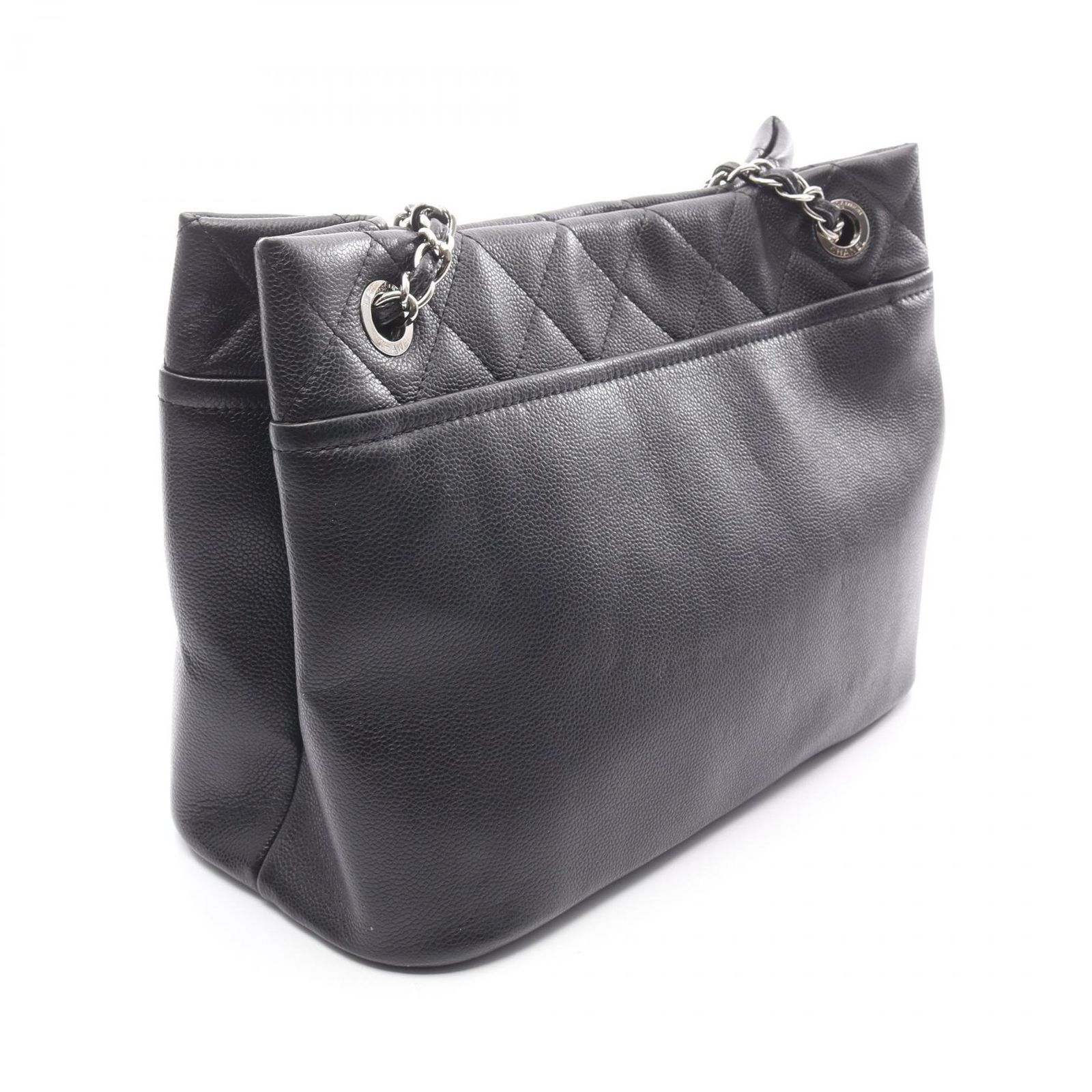 シャネル CHANEL トートバッグ マトラッセ ブラック レザー マトラッセ