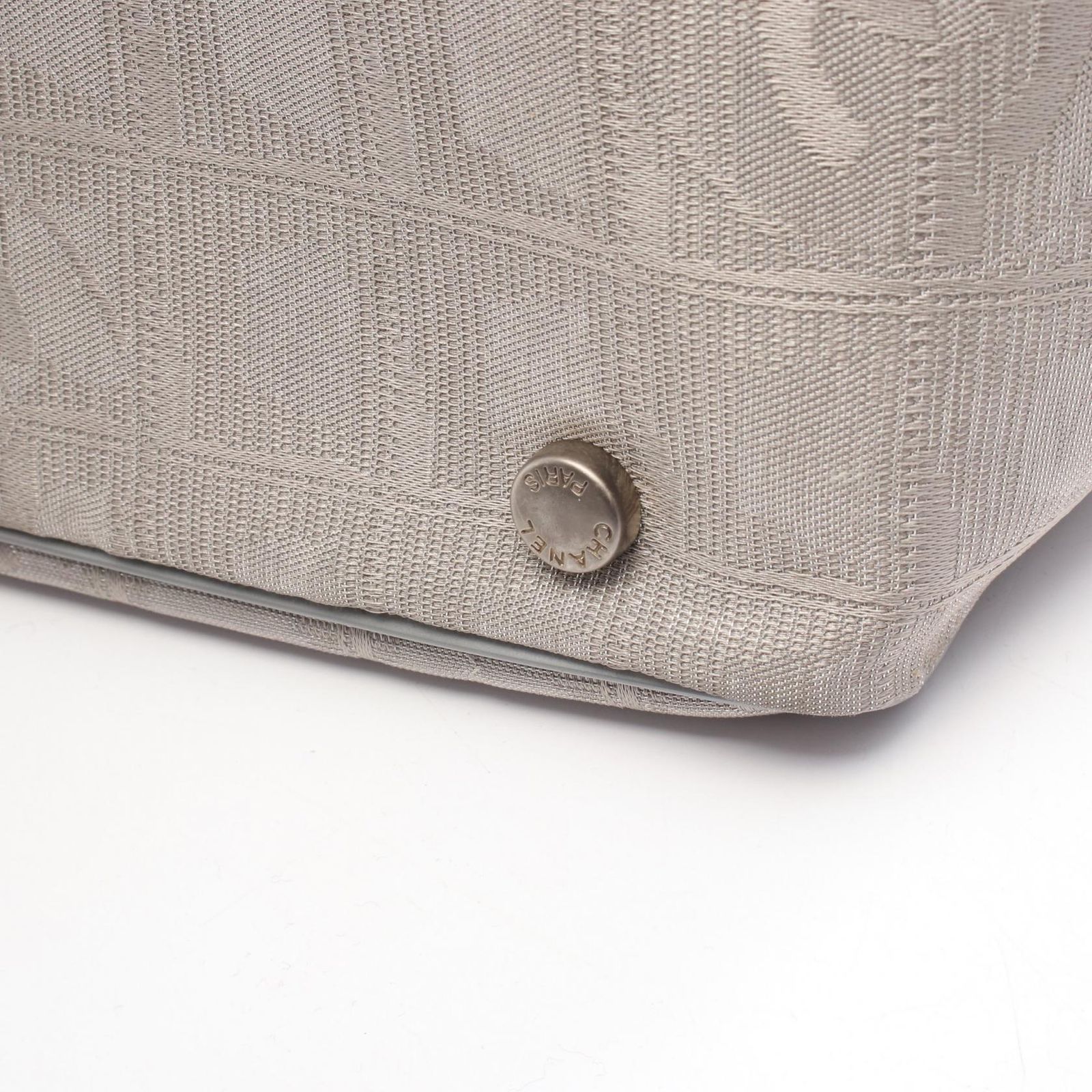 シャネル CHANEL トートバッグ ニュートラベルラインMM シルバー