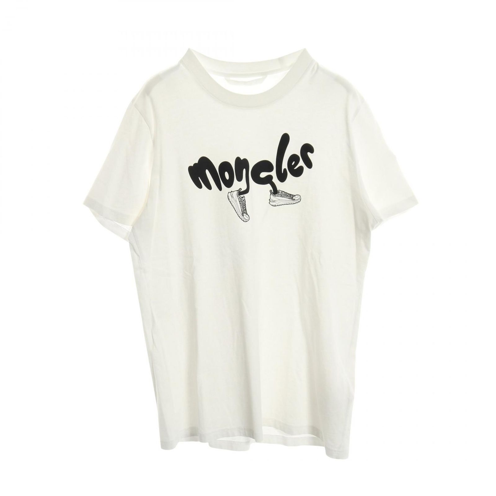モンクレール MONCLER 半袖Tシャツ ホワイト コットン ロゴTシャツ