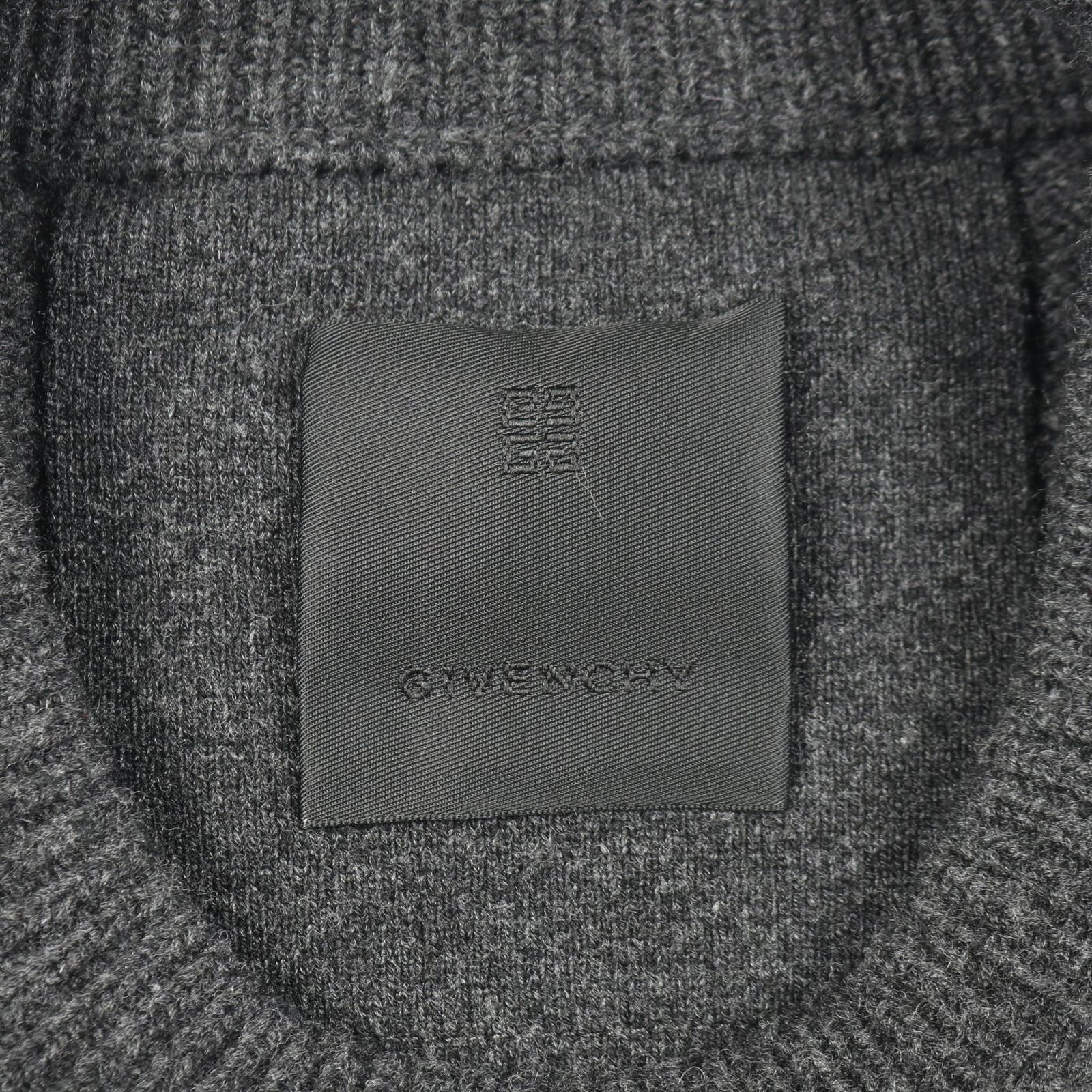 ジバンシィ GIVENCHY ニット ロゴ 8M90KC4YC6 グレー ウール カシミヤ