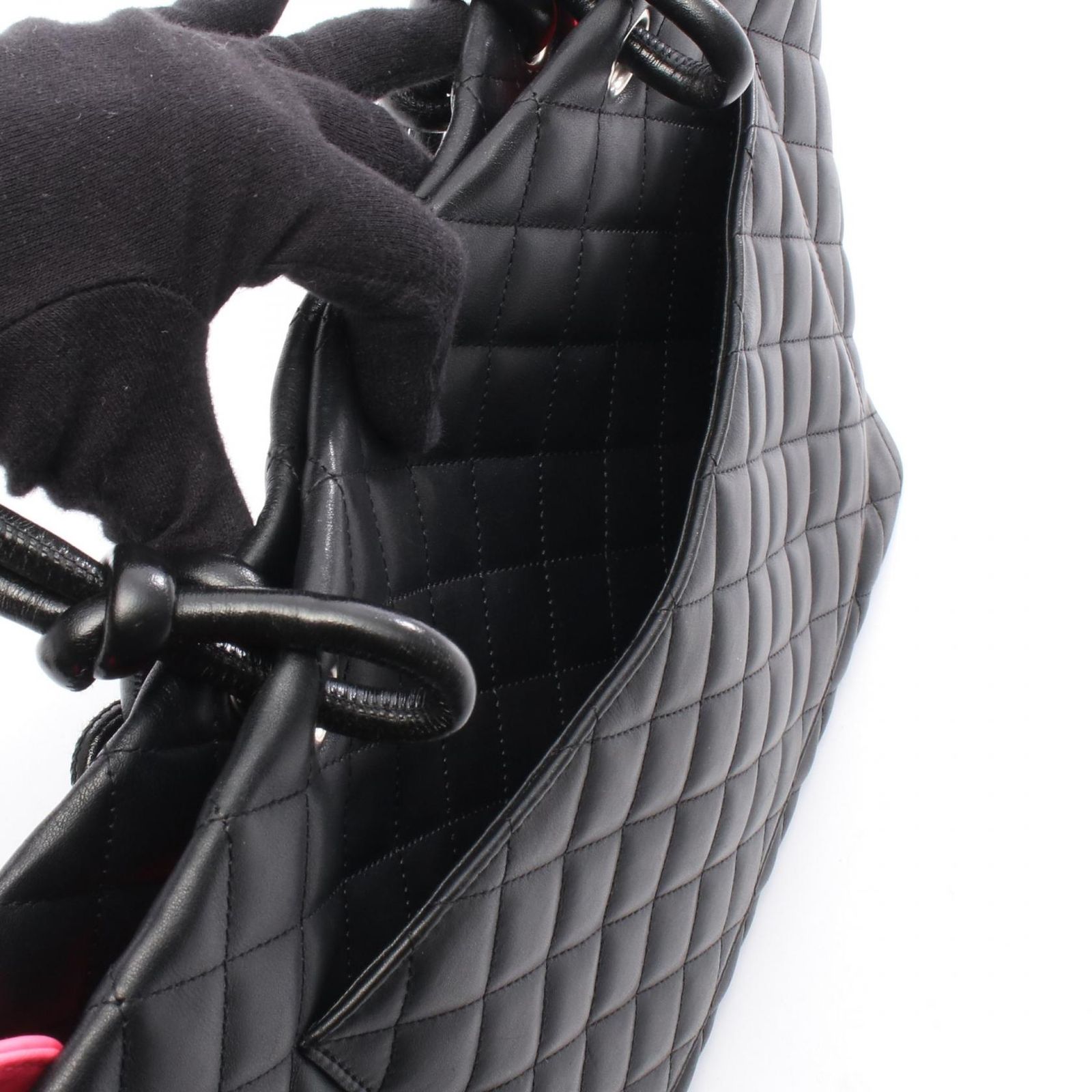 シャネル CHANEL トートバッグ カンボンライン ラージ ブラック