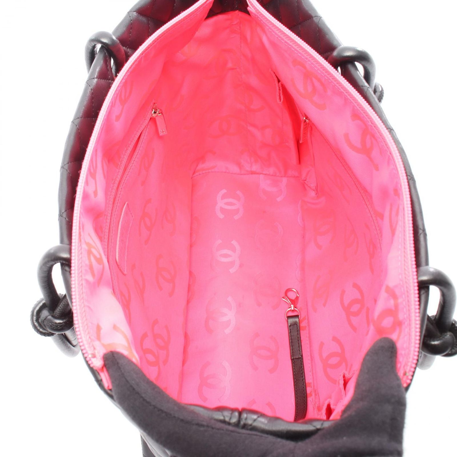 シャネル CHANEL トートバッグ カンボンライン ラージ ブラック